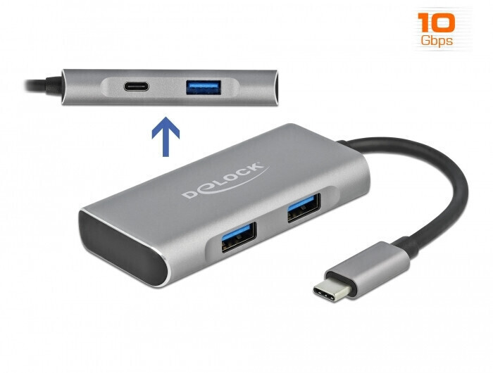 DeLock 4 Port USB 3.2 Gen2 Hub (63261) ab 37,49 €
