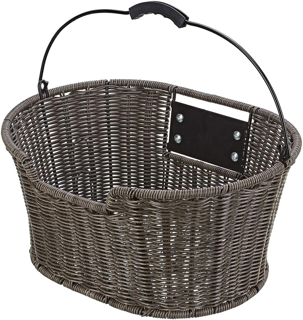 Prophete Fahrradkorb 40x30x18 Cm - Einkaufskorb Für Gepäckträger Mit Tragegriff, Schwarz