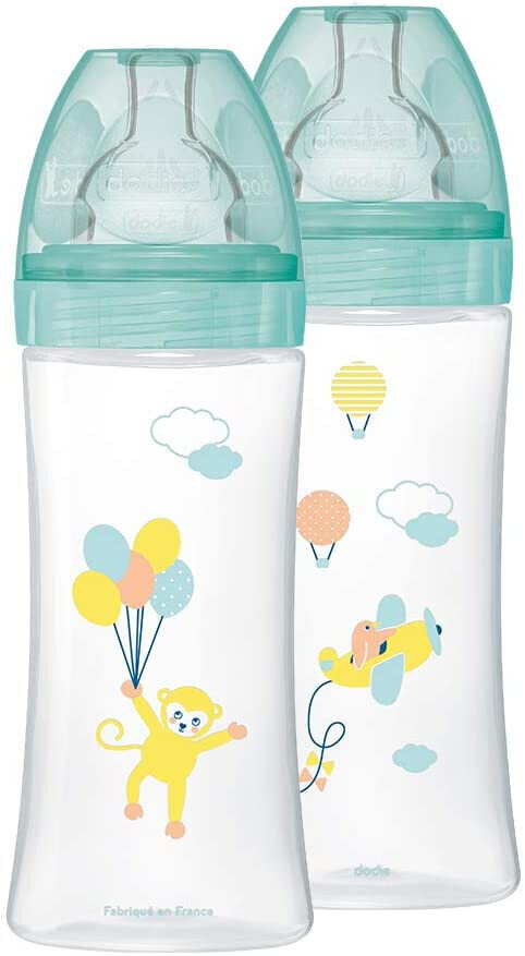 Dodie Biberon Sensation+ anti-colique ballons 330 ml (lot de 2)