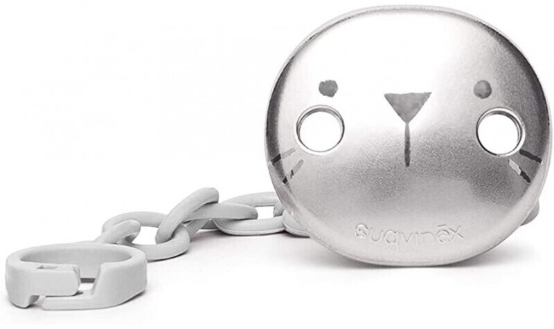 Suavinex Dummy Chain Metallizzata Hygge Silver