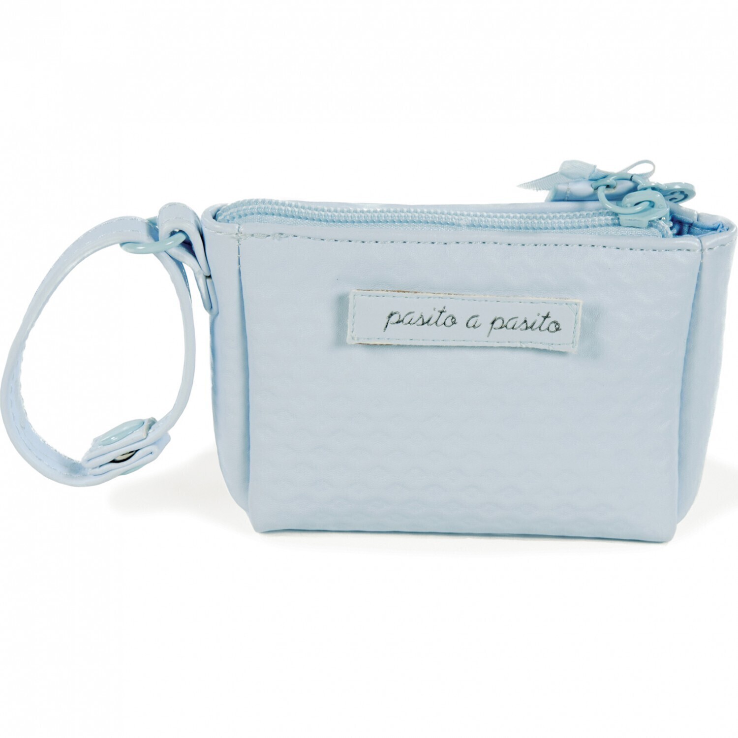 Pasito a Pasito Baby Dummy Holder New Cotton Light Blue