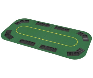 vidaXL Faltbare Pokertisch-Auflage rechteckig für 8 Spieler grün