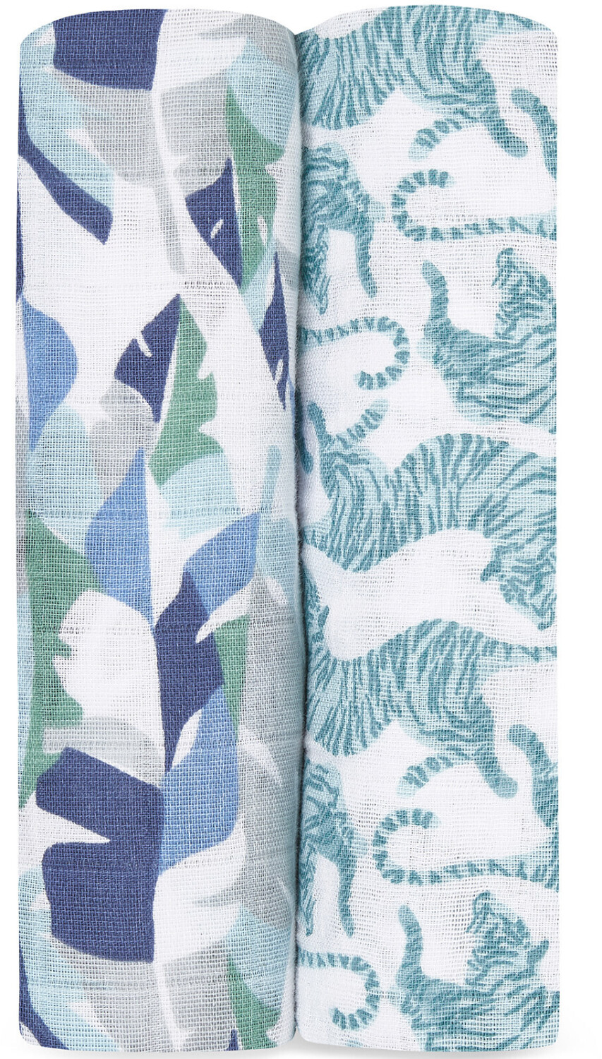 aden + anais Lot de 2 langes en mousseline 120 x 120 cm Dancing Tigers