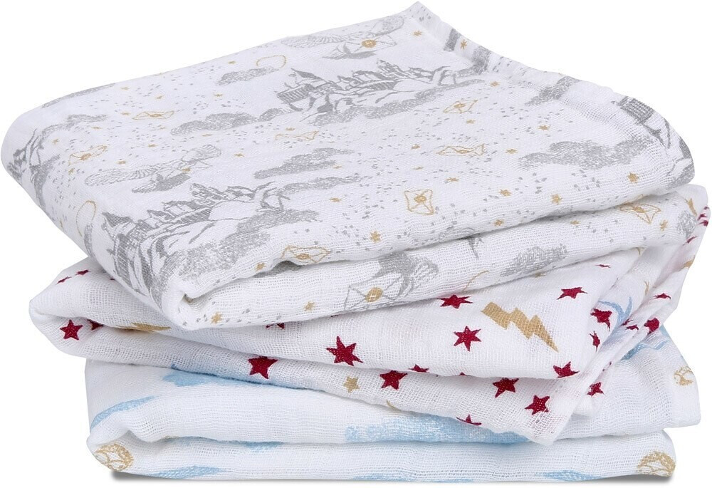 aden + anais Lot de 3 langes Musy Harry Potter
