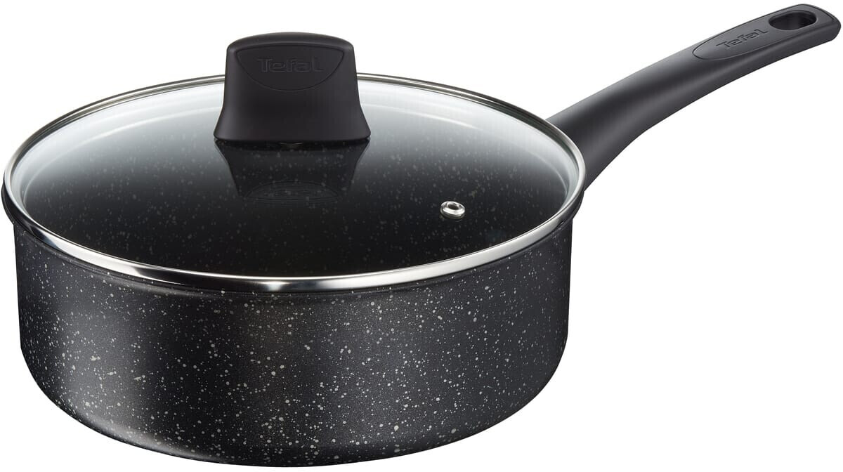 Tefal Sauteuse et couvercle en verre Tefal Authentic Noir 24 cm