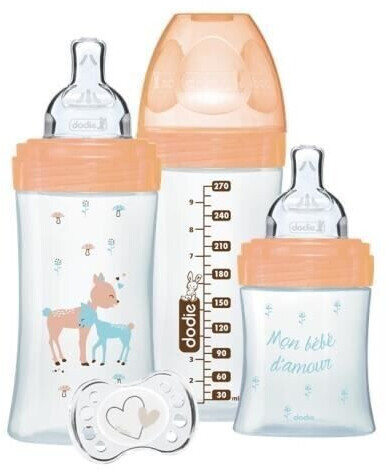 Dodie Set biberons en verre biche (x3)