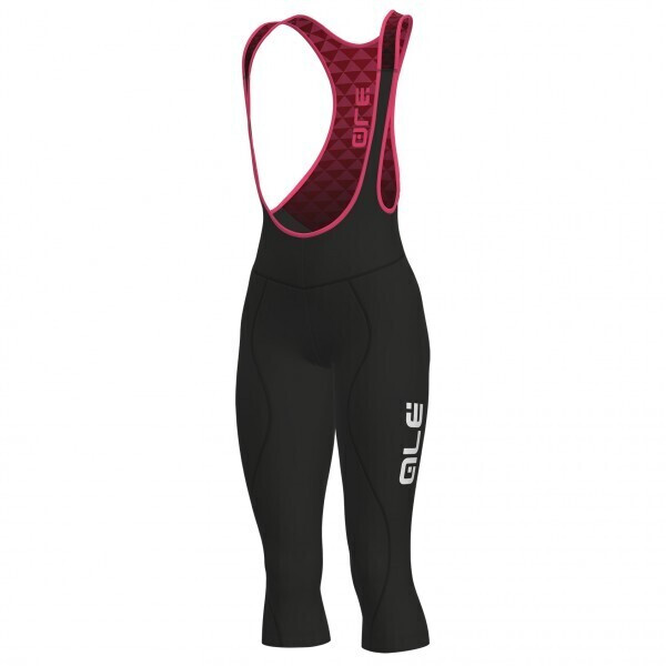 Alé Cycling Women's Solid Winter Bibknickers black/fluo pink