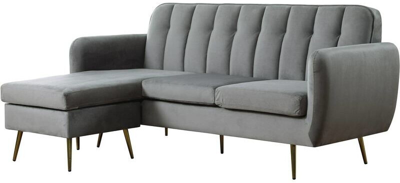 Habitat et Jardin Canapé d'angle réversible Leonard gris