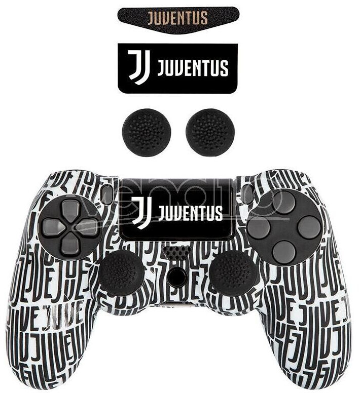 qubick PS4 Silicone+Grips Juve White 2019