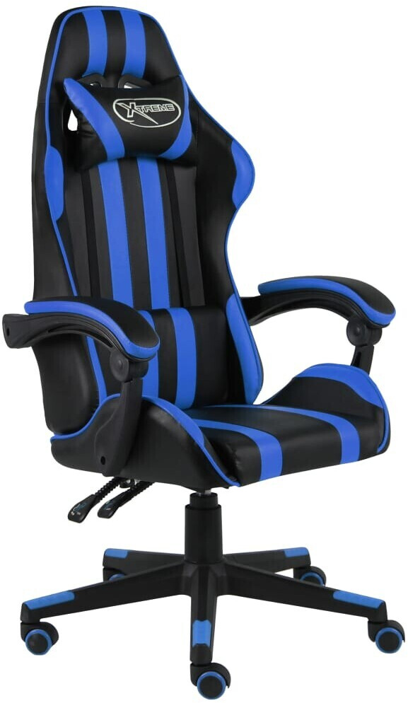 vidaXL Gaming Chair synthetic leather (100 % PVC) Blue (20518)