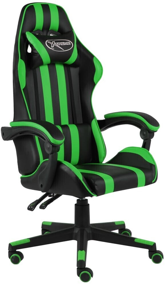 vidaXL Gaming Chair synthetic leather (100 % PVC) Green (20521)