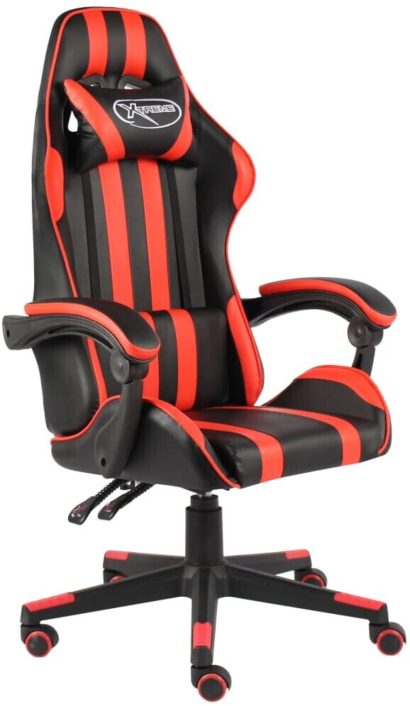 vidaXL Gaming Chair synthetic leather (100 % PVC) Red (20519)