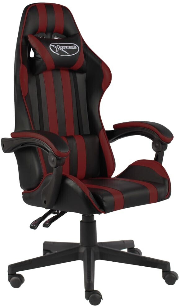 vidaXL Gaming Chair synthetic leather (100 % PVC) Wine Red (20525)