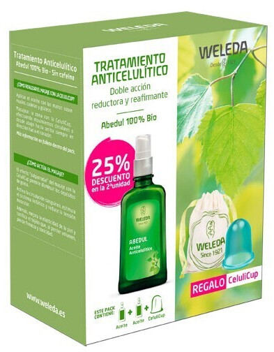Weleda Birch Cellulite Oil & Celulicup (2 x 100 ml)