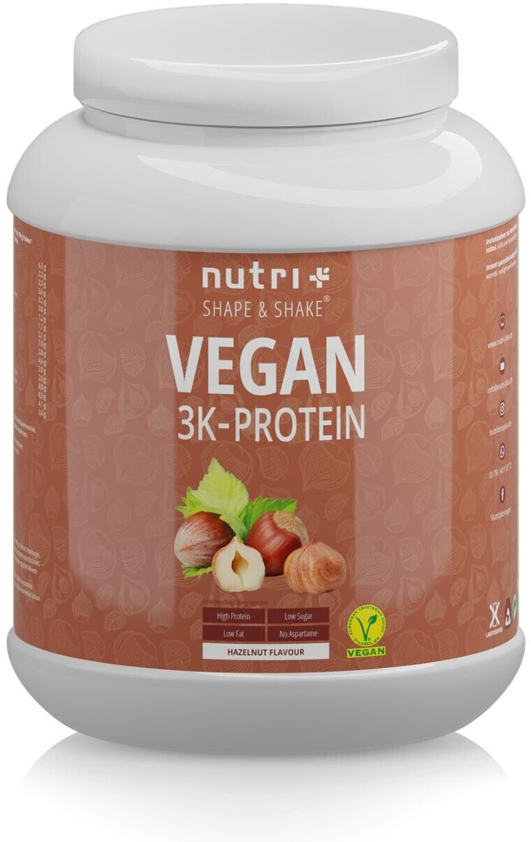 Nutri-Plus Vegan 3K Protein 1000g Hazelnut
