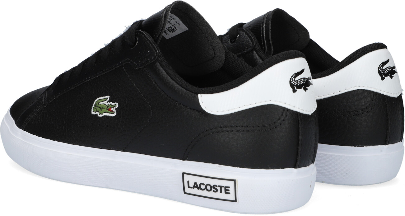 Lacoste on sale black sneakers