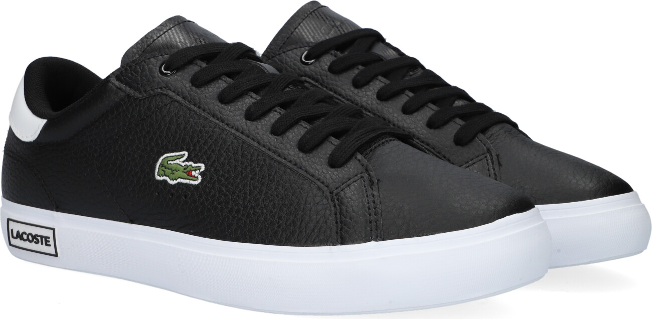 Lacoste best sale black sneakers