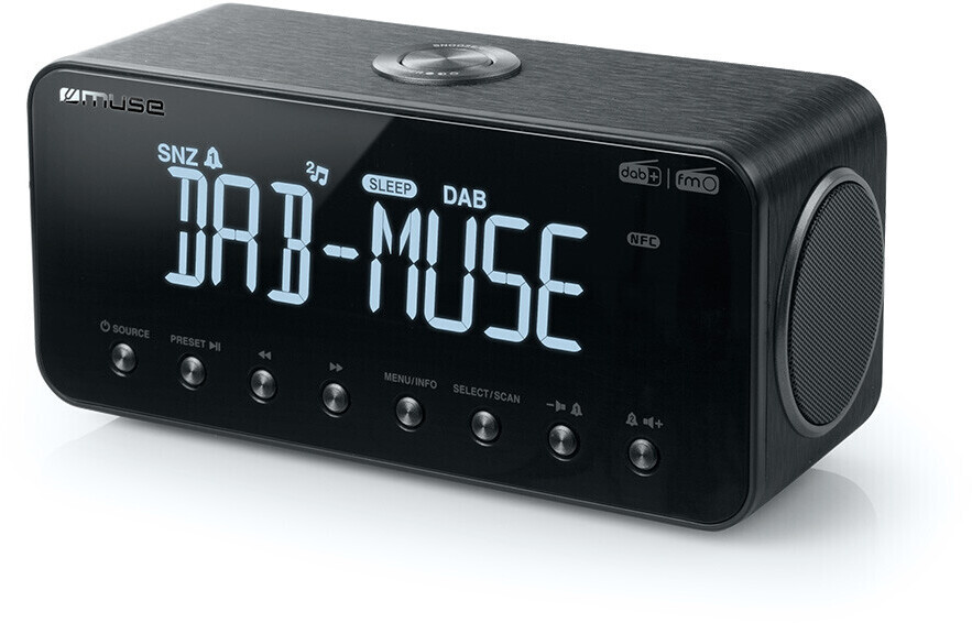 Radio Reveil Double Alarme Muse Noir