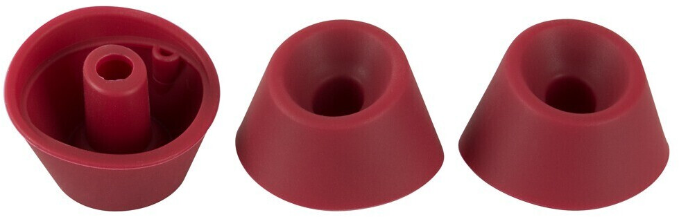 Womanizer Premium Replacement Caps Small (3 pcs) dark red