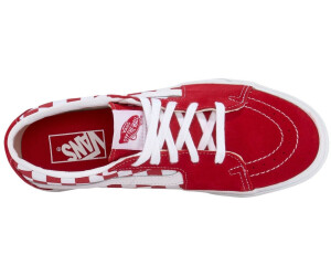 red low top vans womens