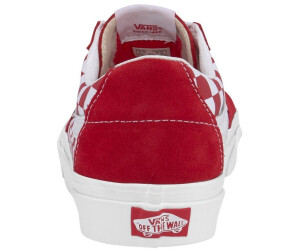 red checkerboard vans