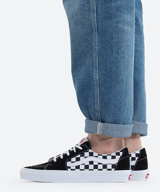 Black and teal checkered vans discount