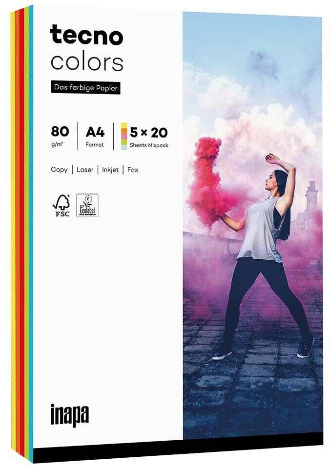 inapa tecno colors A4 80g mixed
