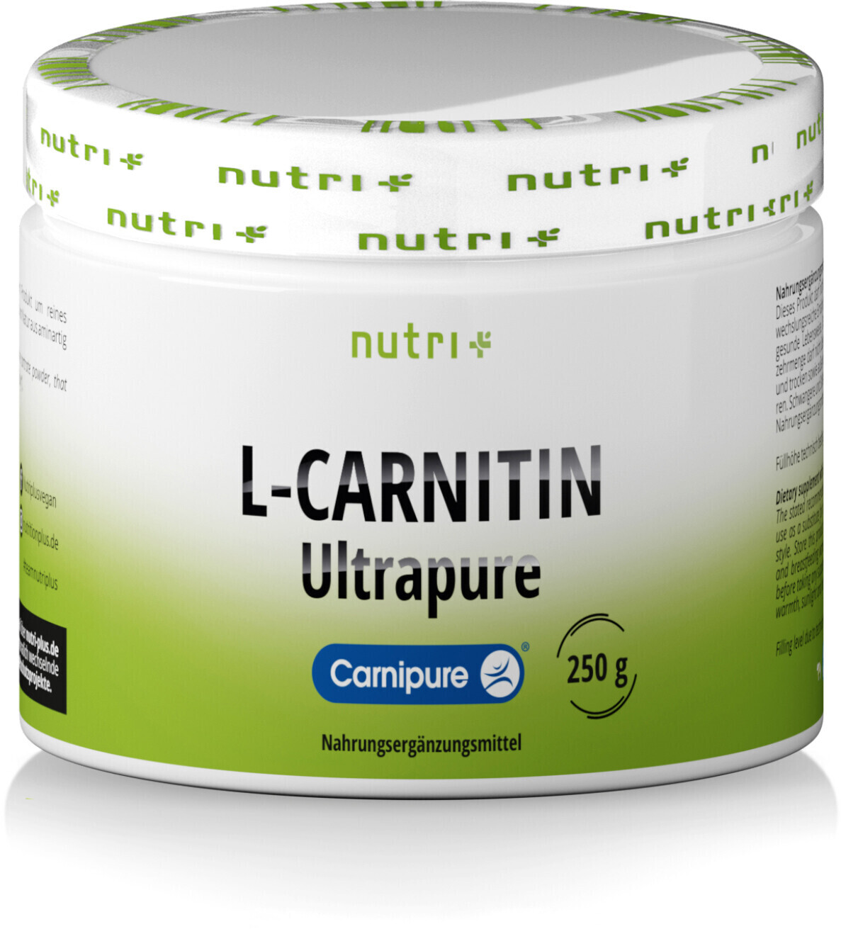 Nutri-Plus L-Carnitin Ultrapure Pouder 250g Neutral