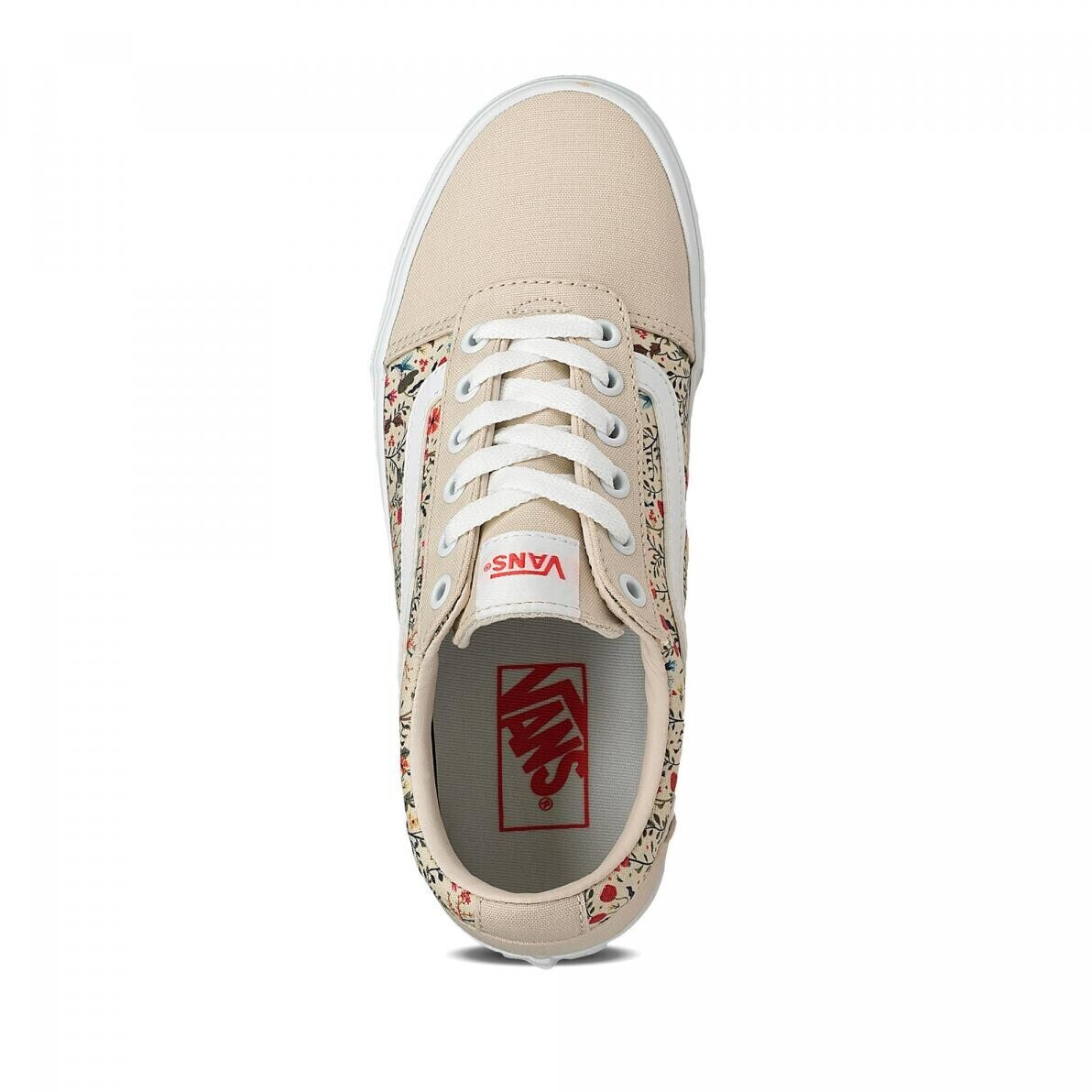 vans ditsy floral turtledove white