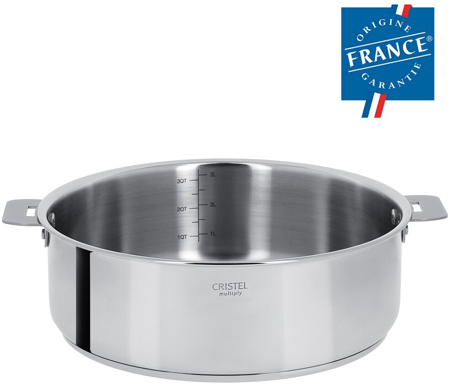 Cristel Sauteuse inox Casteline amovible 30cm