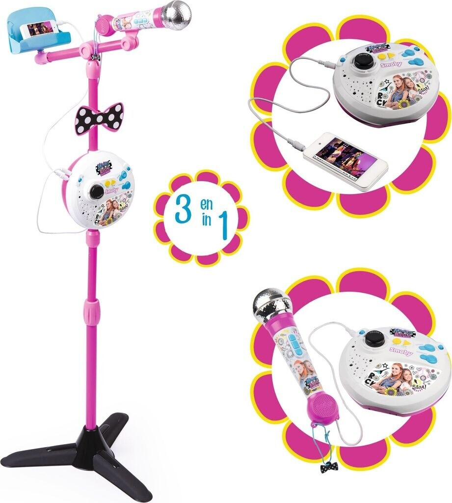 Smoby Microphone sur pied Maggie et Bianca