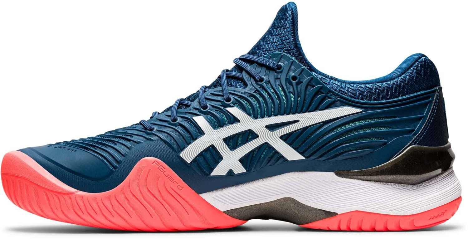 asics court ff 2 white mako blue