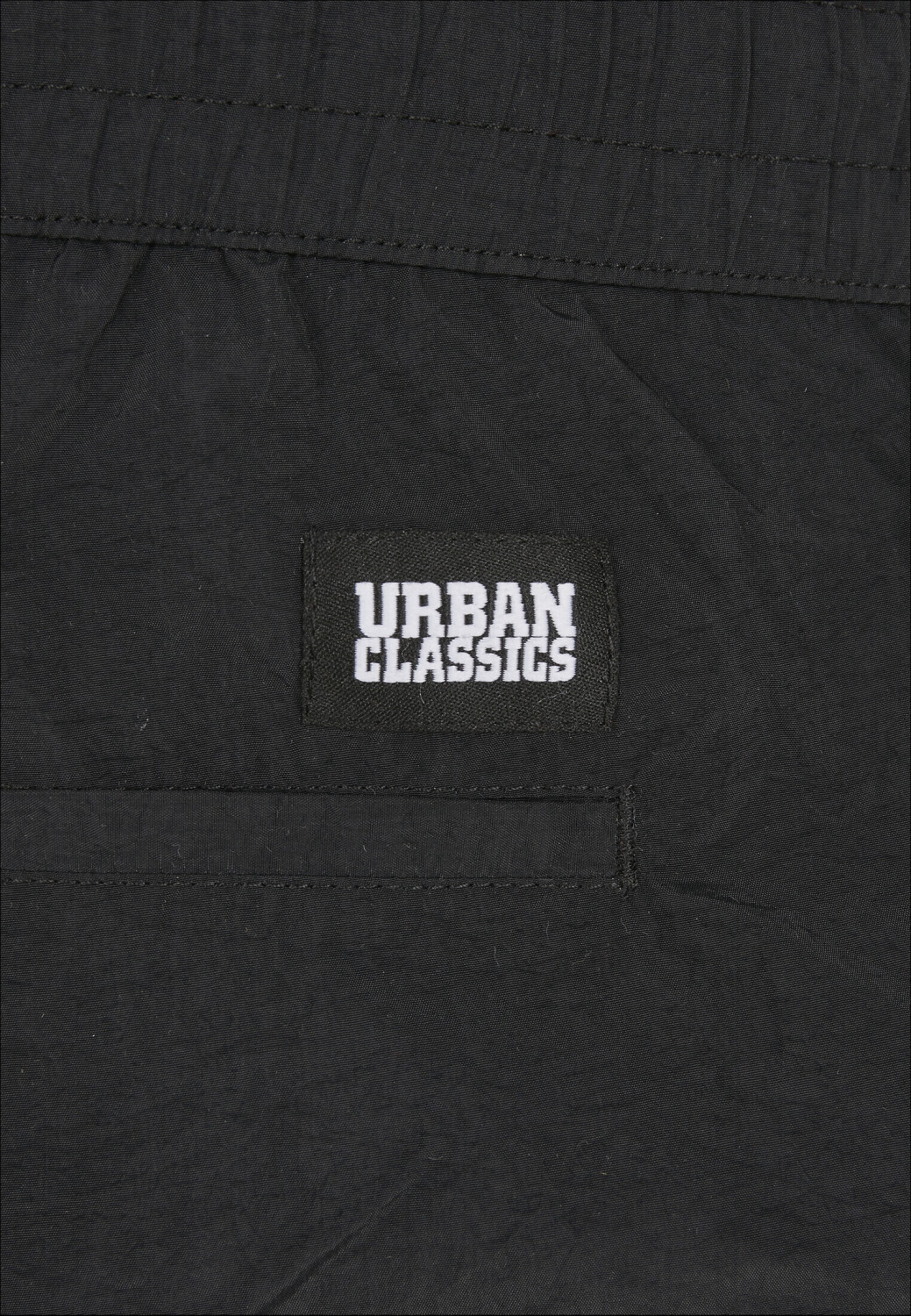 Men`s sweatpants // Urban classics Side Stripe Nylon Pants  black/lightasphalt
