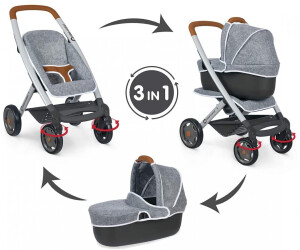 Smoby Pushchair + pram grey Maxi Cosi 