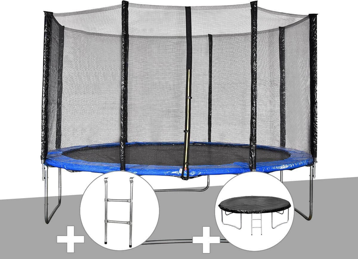 JardiDéco Cronos Ø 3,66 m bleu (avec échelle + bâche de protection)