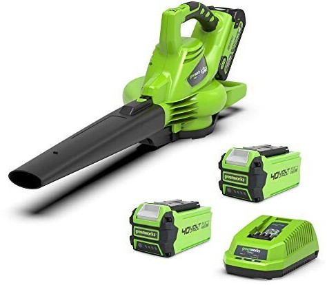 Photos - Leaf Blower Greenworks TOOLS  GD40BVK  (2x Batteries/ 1Charger)