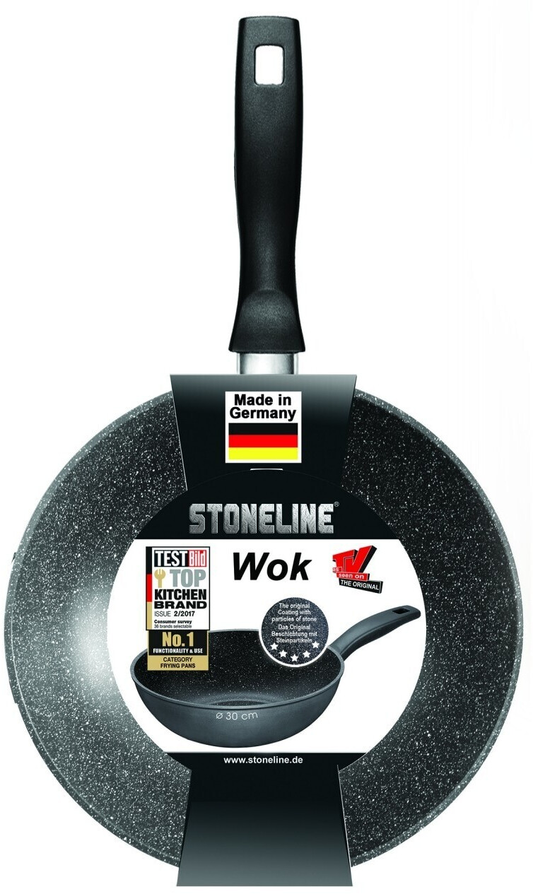 Stoneline Wok, Aluminium Ø 30 ab Preisvergleich cm, bei 50,25 | Induktion, grau €
