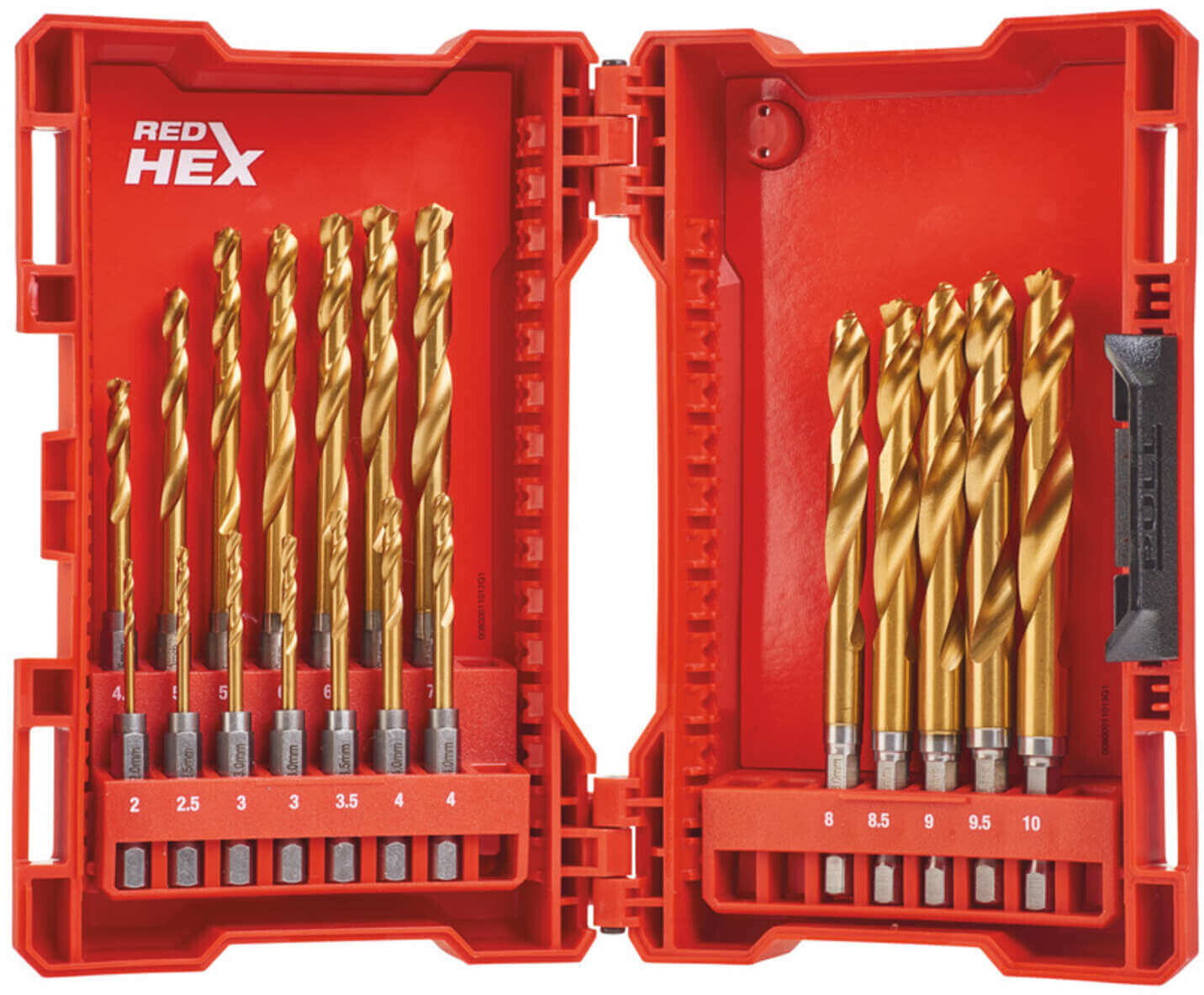 Milwaukee Shockwave HSS-G TiN Red Hex (19 pcs.) 48894760