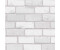 Arthouse 902009 White Diamond Wallpaper 902009-Vinyl Glitter Faux Brick Wall