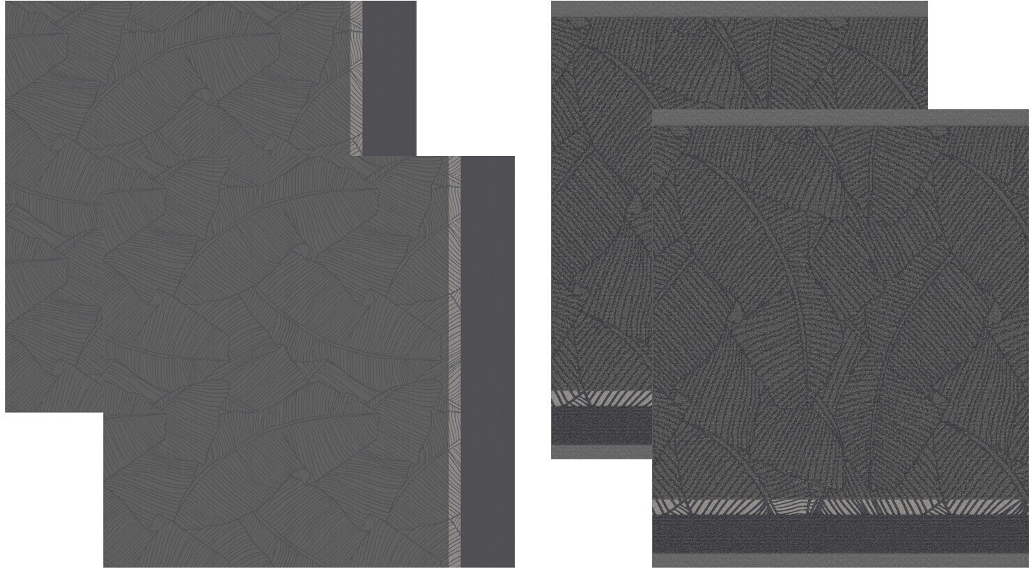Damai DDDDD Barrier Tea Towel Set 4 pcs anthracite