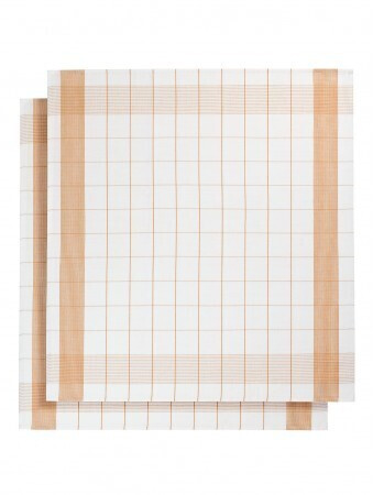 De Witte Lietaer Mixte Tea Towel (2 pcs) 65 x 65 cm orange