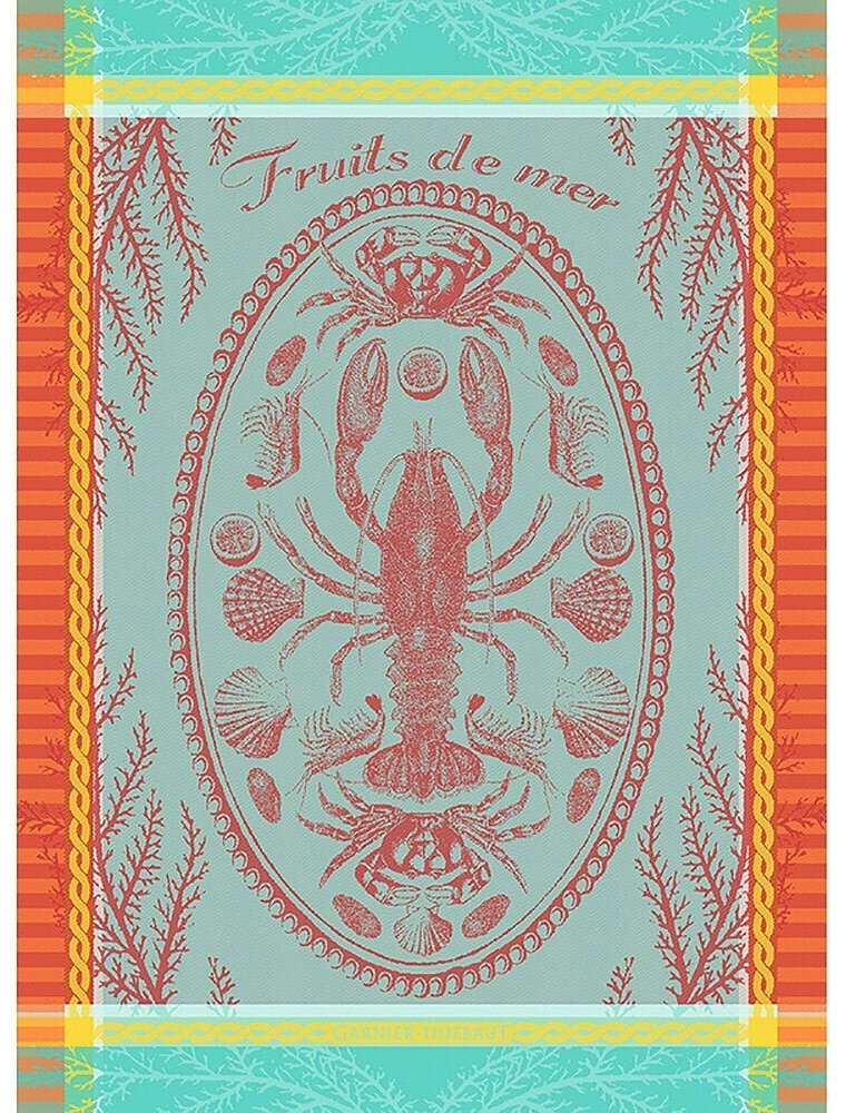 Garnier-Thiebaut Marée Basse Cotton Tea Towel 56 x 77 cm