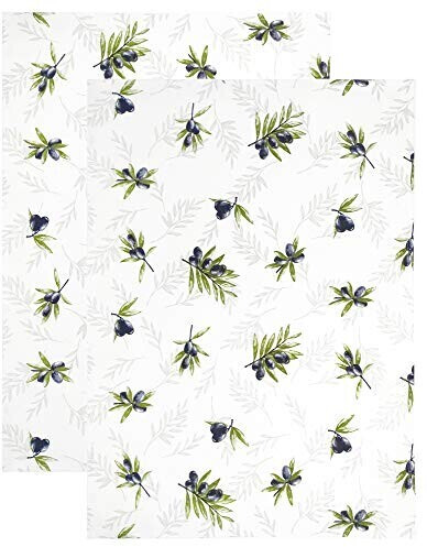 Lashuma Olive Tea Towel Set 2 pcs 48 x 68 cm green