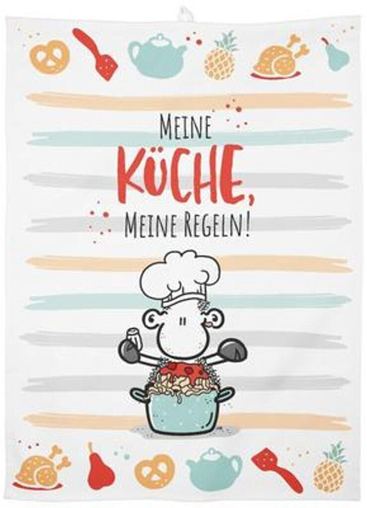 Sheepworld Cotton Tea Towel 60 x 45 cm colorful (47103)