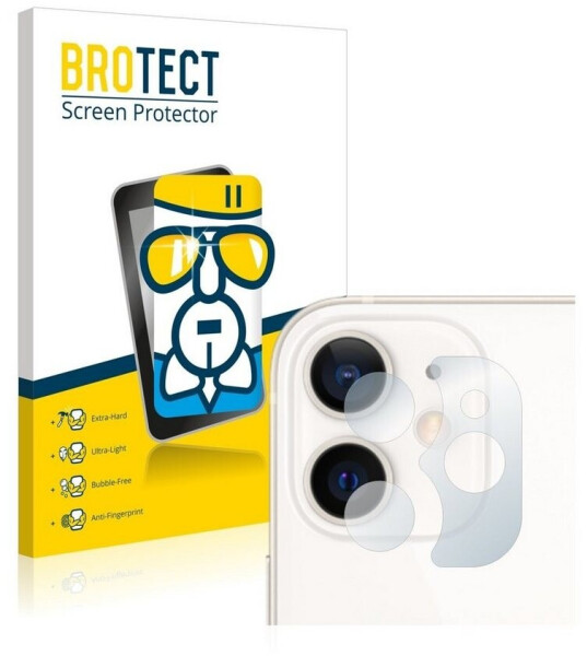 BROTECT Panzerglas Schutzfolie für Apple iPhone 12 Mini (nur Kamera) - AirGlass, extrem Kratzfest, Anti-Fingerprint, Ultra-transparent