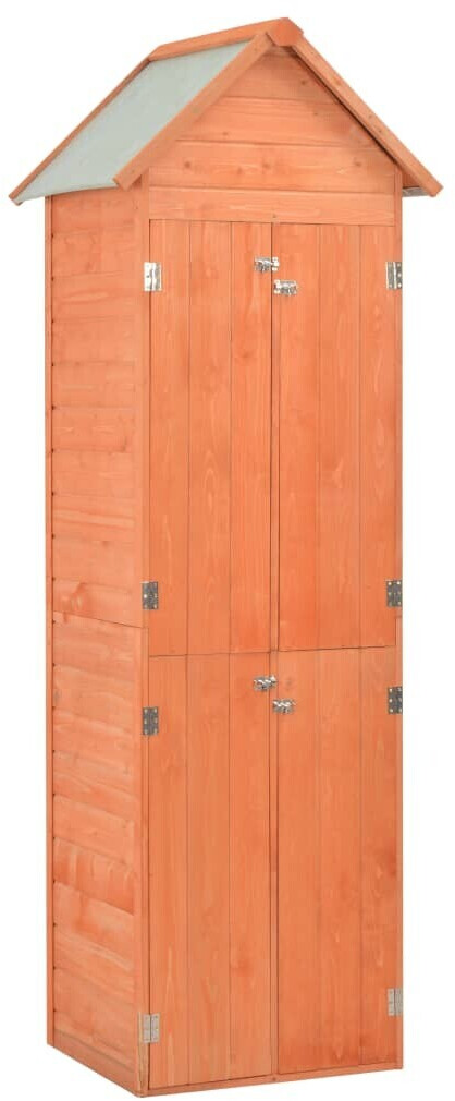 vidaXL Wooden Garden Storage Shed (71x60x213cm)