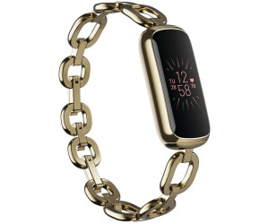 Bracelet connecté Fitbit Luxe Bracelet Blanc lunaire et acier
