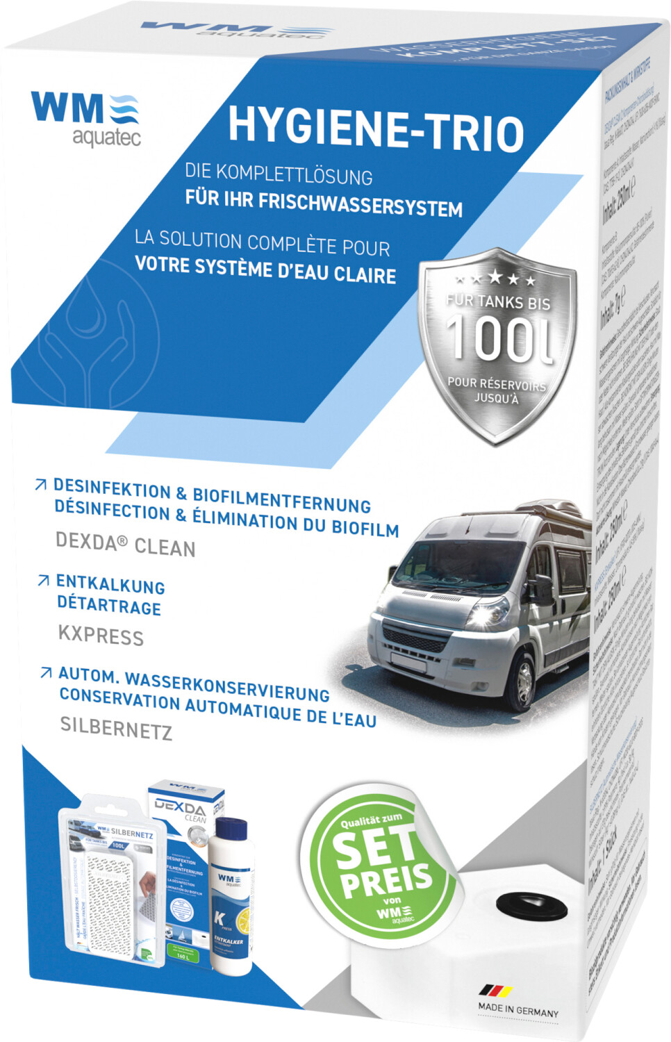 WM aquatec Waterhygiene-Set 100L