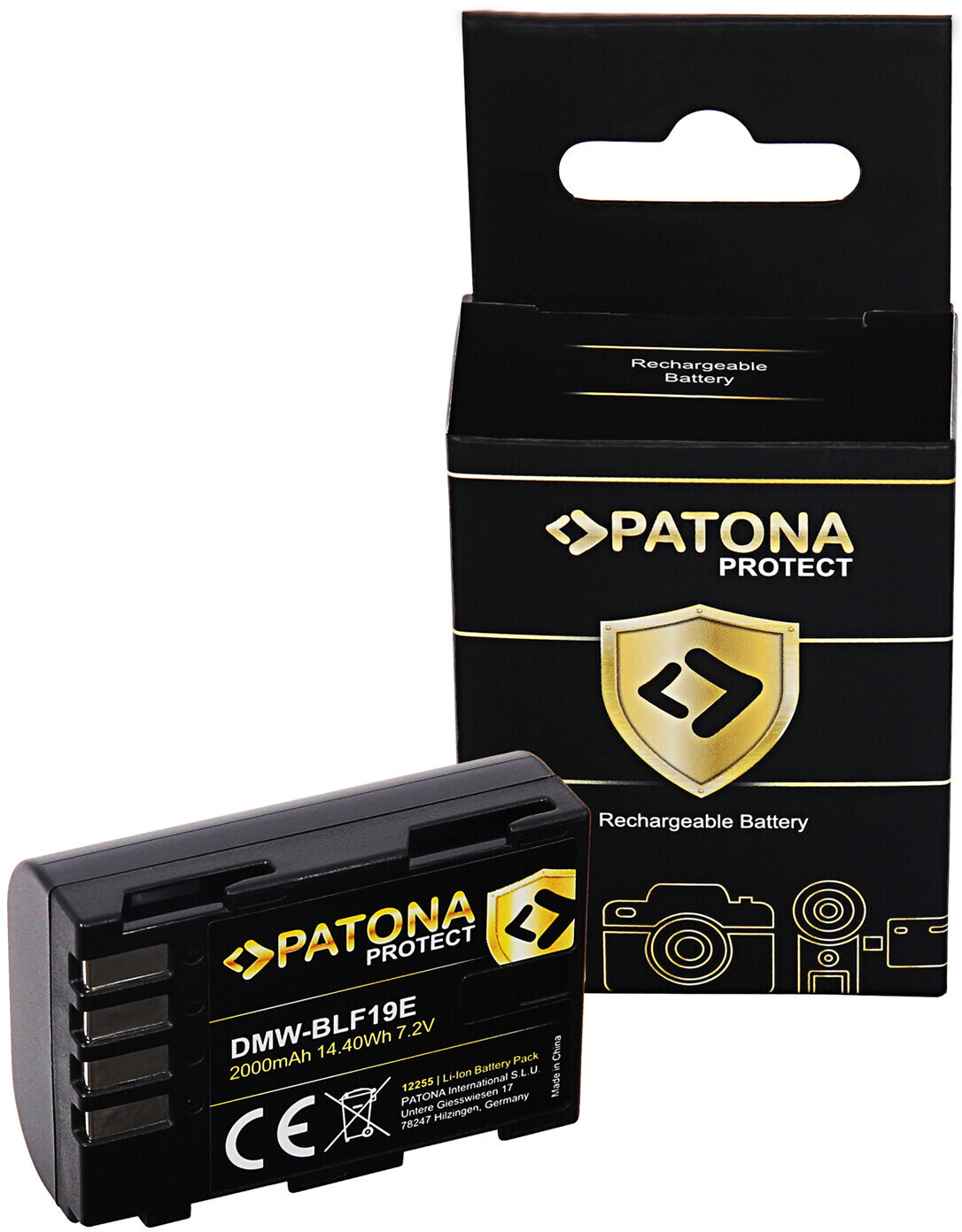 Patona Replacement Battery Protect for Panasonic DMW-BLF19E (2000mAh)