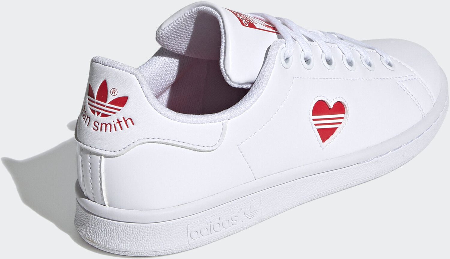 Adidas Stan Smith Cloud White/Vivid Red/Cloud White Polyester Kinder (FY4481) au meilleur prix 